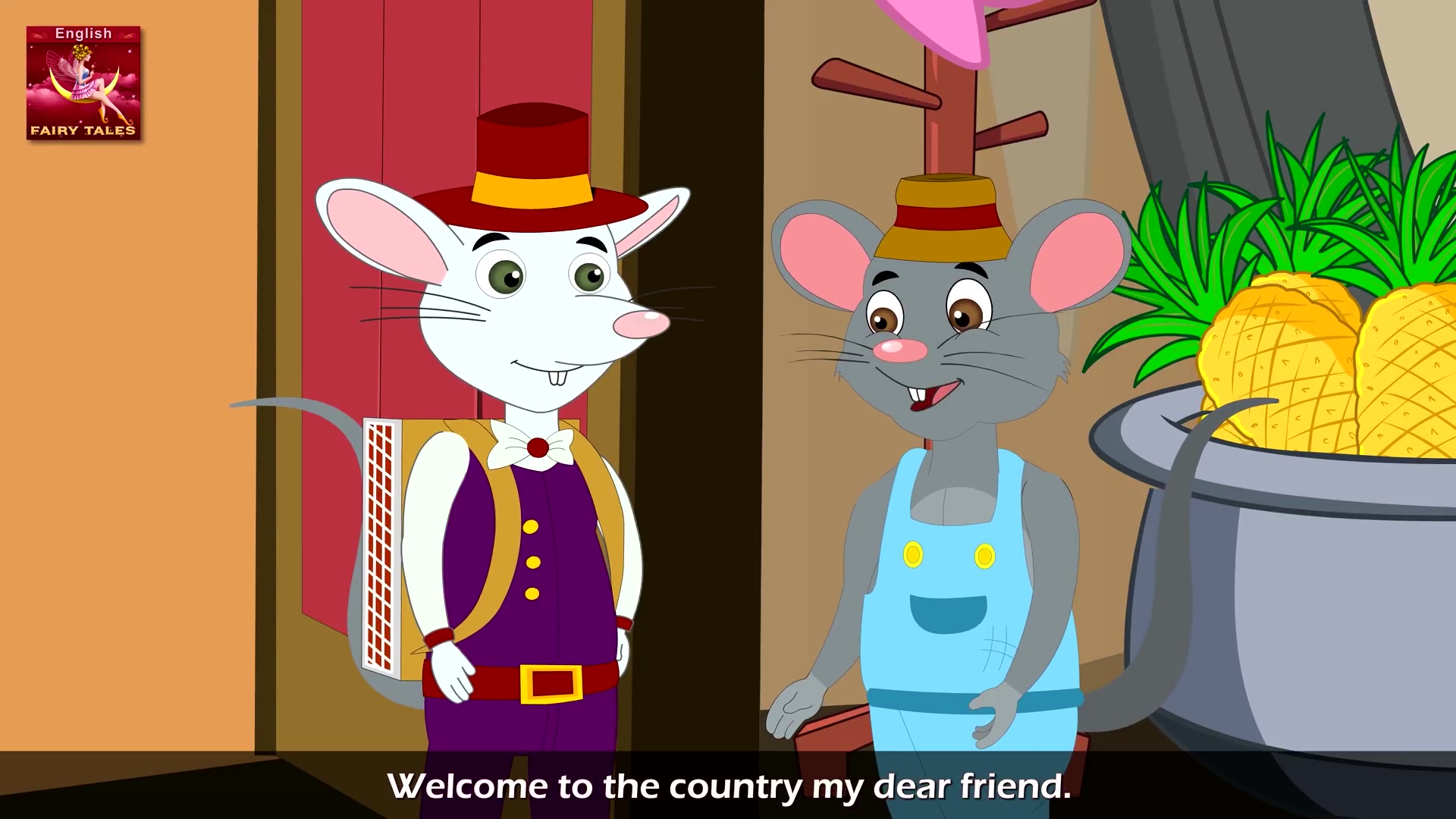 338. Town Mouse and the Country Mouse in English